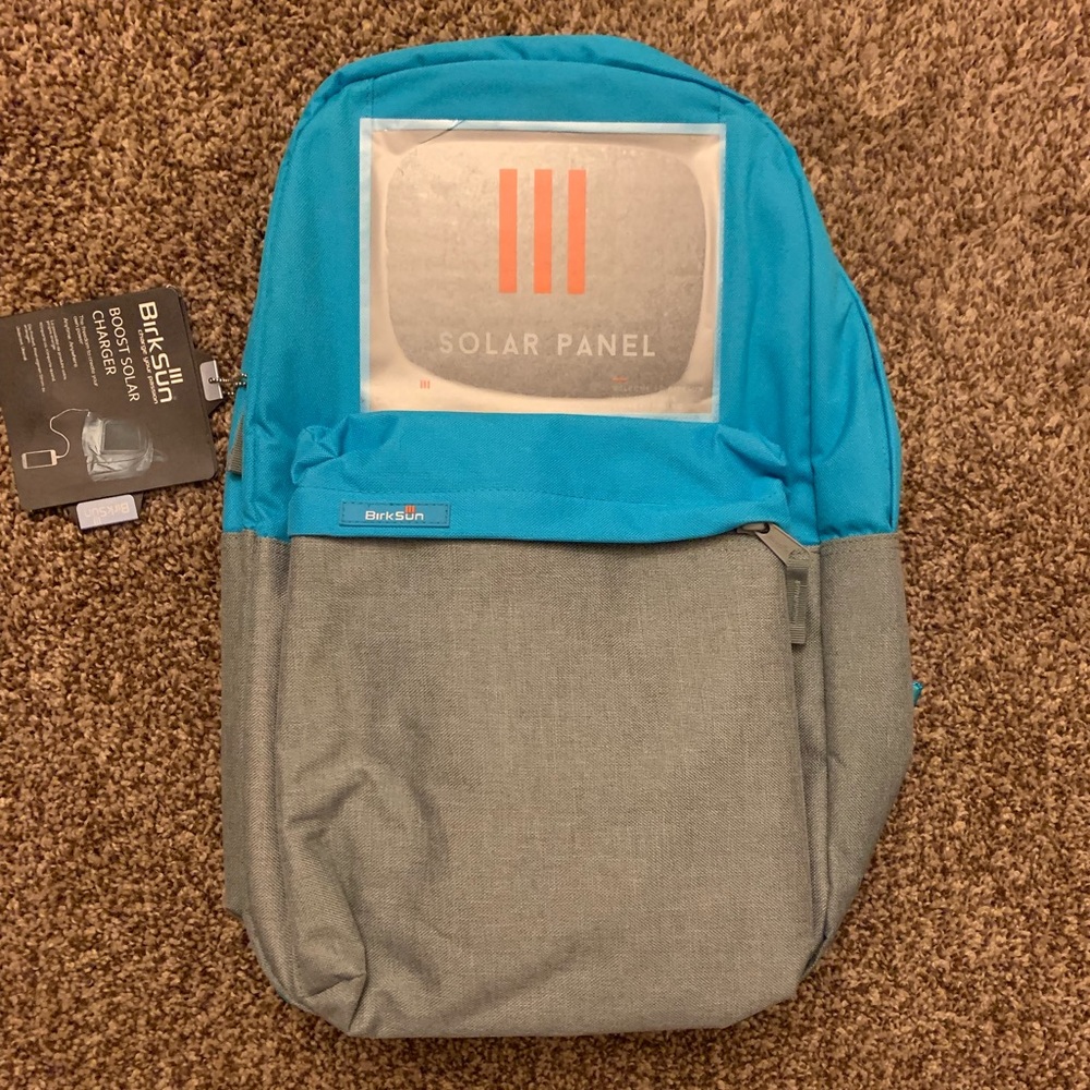 BirkSun Solar Panel Backpack NWT